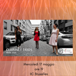 Belgio, “musIICa”:  all’Istituto Italiano di Cultura di Bruxelles concerto per trio con piano, clarinetto e violino (17 maggio)