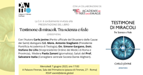 Il 7 giugno nella sede centrale a Roma la presentazione del libro di Carlo Jovine “Testimone di miracoli. Tra scienza e fede”, alla presenza dell’autore