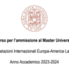 Sono aperte le iscrizioni al Master in “Relazioni Internazionali Europa-America Latina” dell’Università di Bologna: sostegno della Regione Emilia Romagna per gli studenti di origine o discendenza emiliano–romagnola residenti all’estero