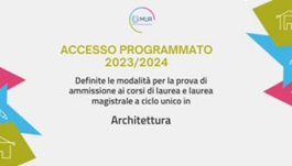 Università, definite le modalità e i contenuti delle prove di ammissione ad Architettura