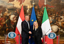 Roma: incontro a Roma fra il Presidente del Consiglio Meloni e il Cancelliere Federale della Repubblica d’Austria Karl Nehammer