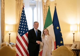 Il Presidente del Consiglio Giorgia Meloni ha incontrato una delegazione della Camera dei Rappresentanti degli Stati Uniti, guidata dallo Speaker Kevin McCarthy