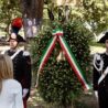 31° anniversario della strage di Capaci, il Presidente del Consiglio Meloni depone una corona nel Parco a Roma intitolato a Falcone e Borsellino