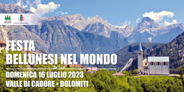 Festa dei bellunesi nel mondo: Appuntamento a Valle di Cadore domenica 16 luglio
