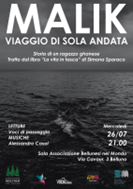 Letture e musica alla scoperta della storia di Malik. Appuntamento il 26 luglio all’Associazione Bellunesi nel Mondo