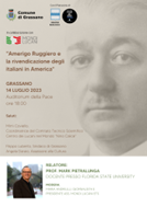 Basilicata, “Amerigo Ruggiero e la rivendicazione degli italiani in America”: domani a Grassano conferenza del prof. Mark Pietralunga  (Florida State University) sul giornalista lucano che raccontò le condizioni di vita degli emigrati