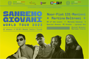 “Sanremo Giovani World Tour” nei Balcani: concerti dei finalisti di Sanremo Giovani 2023 a Tirana, Pristina , Belgrado e Sarajevo