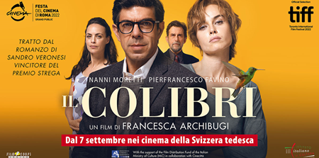 Zurigo, il 7 settembre proiezione de “Il Colibrì” in diversi cinema della Svizzera tedesca