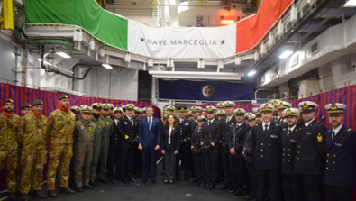 Copenhagen, visita del Sottosegretario alla Difesa Perego di Cremnago alla Nave Marceglia