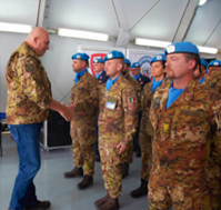 Il Ministro Crosetto incontra i militari italiani in Libano