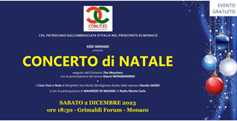 Comites del Principato di Monaco: il 2 dicembre il Concerto di Natale 2023