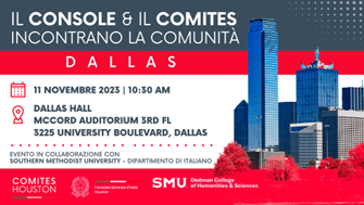 Stati Uniti,  Il Console generale Lorenzini e il Comites di Houston incontrano a Dallas la comunità italiana
