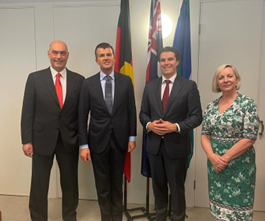 Il Sottosegretario agli Esteri Silli in missione in Australia