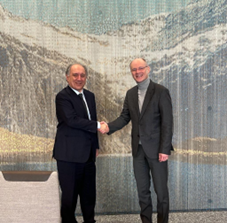 Incontro tra l’ambasciatore d’Italia in Svizzera Gian Lorenzo Cornado e il procuratore generale del Ministero Pubblico della Confederazione, Stefan Blӓttler