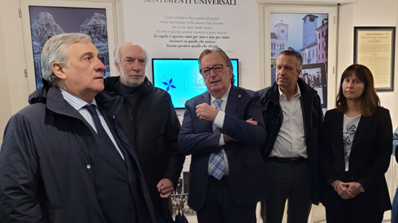 “Parliamo” con la Farnesina. Il Ministro Tajani in visita all’Associazione Bellunesi nel Mondo