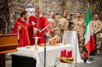 Kuwait, presso l’IT NCC AIR celebrata Santa Barbara: solenne cerimonia per la Patrona di Artiglieri, Genieri, Marinai e Vigili del Fuoco