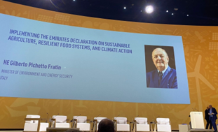 Cop28, Pichetto: “Dall’Italia 10 milioni di euro per investimenti in Paesi in via di sviluppo”