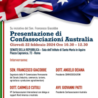 Al Senato della Repubblica la presentazione di Confassociazioni Australia (22 febbraio)