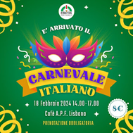 Comites Portogallo: Carnevale Italiano per i bambini a Lisbona (18 febbraio)
