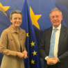 Europa, il Ministro del Made in Italy Urso ha incontrato a Bruxelles la vicepresidente della Commissione UE Margrethe Vestager
