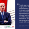 Fabrizio Petri è il nuovo Ambasciatore a Montevideo: “Fiero di rappresentare l’Italia in Uruguay, terra che storicamente ha accolto l’emigrazione italiana e con un futuro promettente di opportunità da cogliere e coltivare”