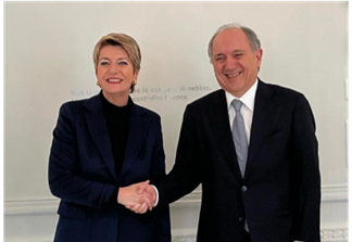 Svizzera, l’Ambasciatore Cornado incontra il Capo del Dipartimento Federale delle Finanze Keller-Sutter