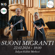 Turchia , “Suoni migranti” all’Istituto Italiano di Cultura di Istanbul: concerto di Filomena de Pasquale e Giorgio Albiani (22 febbraio)