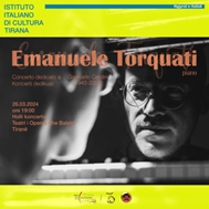 “Omaggio a Giancarlo Cardini (1940-2022)”: concerto a Tirana del pianista Emanuele Torquati, pianoforte