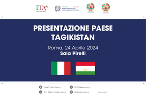 Farnesina: Presentazione Paese” dedicata al Tagikistan il 24 aprile all’ICE