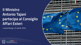 Il Ministro Tajani partecipa al Consiglio Affari Esteri in Lussemburgo