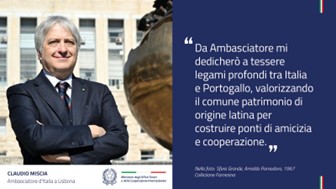 Claudio Miscia è il nuovo Ambasciatore d’Italia in Portogallo