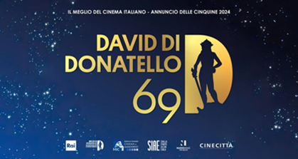 Premi David di Donatello: domani su Rai Italia la 69ᵃ edizione