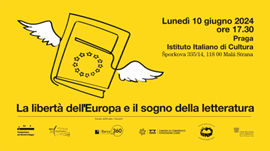 Repubblica Ceca, Festival Pordenonelegge all’Istituto Italiano di Cultura di Praga: il 10 giugno tavola rotonda  “La libertà dell’Europa e il sogno della letteratura”