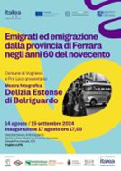 Turismo delle radici, mostra a Voghiera e a Comacchio “Emigrati ed emigrazione dalla provincia di Ferrara negli anni ’60 del novecento”