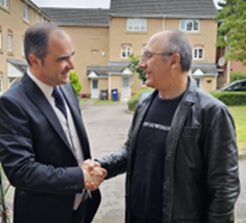 Il Consigliere Luigi Billè (Cgie UK) incontra il Vice Segretario del Cgie per l’Europa e l’Africa del Nord Giuseppe Stabile