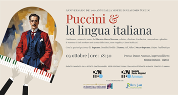 Giordania, “Puccini e la lingua italiana”: concerto-conferenza ad Amman organizzato dal Comitato della Società Dante Alighieri  ( 3 ottobre)
