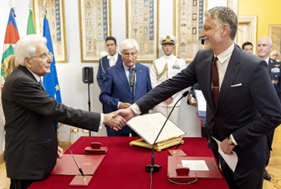 Ha prestato giuramento al Quirinale il nuovo Ministro della Cultura Alessandro Giuli