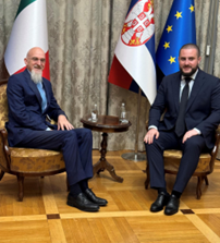 Italia – Serbia: L’Ambasciatore d’Italia a Belgrado Luca Gori ha incontrato il Ministro serbo della Riconciliazione, della Cooperazione Regionale e della Stabilità Sociale Usame Zukorlic