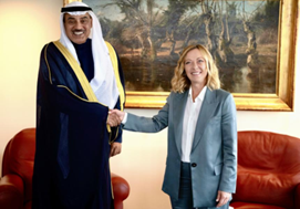 UNGA, il Presidente del Consiglio Meloni ha incontrato il Principe Ereditario del Kuwait Al Sabah