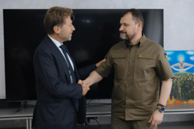 Kiev, incontro tra l’Ambasciatore d’Italia Formosa e il Ministro degli Interni Klymenko