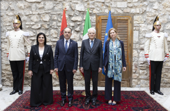 Il Presidente Mattarella incontra il Presidente albanese Begaj a Piana degli Albanesi: “Italia convinta sostenitrice dell’ingresso in Ue dell’Albania”