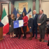 Stati Uniti, Italian Heritage and Culture Committee di New York : celebrazioni  per  500° anniversario della scoperta di Giovanni da Verrazzano della Baia di New York e 60° anniversario del Ponte Verrazzano-Narrows