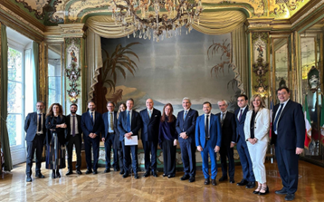 L’Ambasciatrice d’Italia a Parigi Emanuela D’Alessandro ha incontrato una delegazione di Club Santè Italie, Regione Lombardia, Business France e Inrete