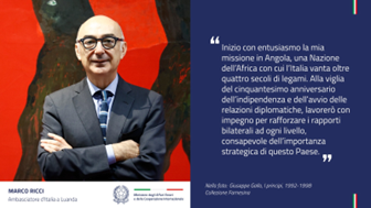 Marco Ricci è il nuovo Ambasciatore d’Italia in Angola