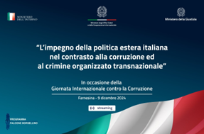 Giornata Internazionale contro la Corruzione, al Maeci il convegno  “Diplomazia Giuridica come direttrice di politica estera”