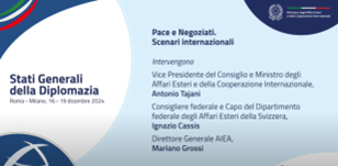 “Stati Generali della Diplomazia”, la sessione “Pace e negoziati, scenari internazionali”