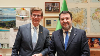 MIT, incontro tra il Ministro Salvini e l’omologo ceco Kupka: sul tavolo dossier di interesse comune