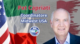 Maie Stati Uniti, Pat Capriati, Coordinatore in Midwest, guida un nuovo accordo di gemellaggio tra Roselle (Illinois) e Mola di Bari