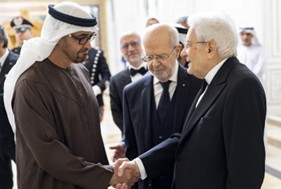Al Quirinale il Presidente degli Emirati Arabi Uniti, lo Sceicco Mohamed bin Zayed Al Nahyan, Mattarella: “ Sono numerose le imprese italiane che operano negli Emirati Arabi Uniti e con esse è in crescita anche la comunità di italiani che vive nell’accogliente realtà emiratina”