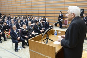 Tokyo, il Presidente Mattarella interviene al Keidanren, la Federazione delle Associazioni Economiche Giapponesi: “Nel secondo dopoguerra Italia e Giappone hanno costruito insieme la via della democrazia e della pace”